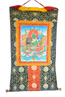 Hand Painted Green Tara Thangka