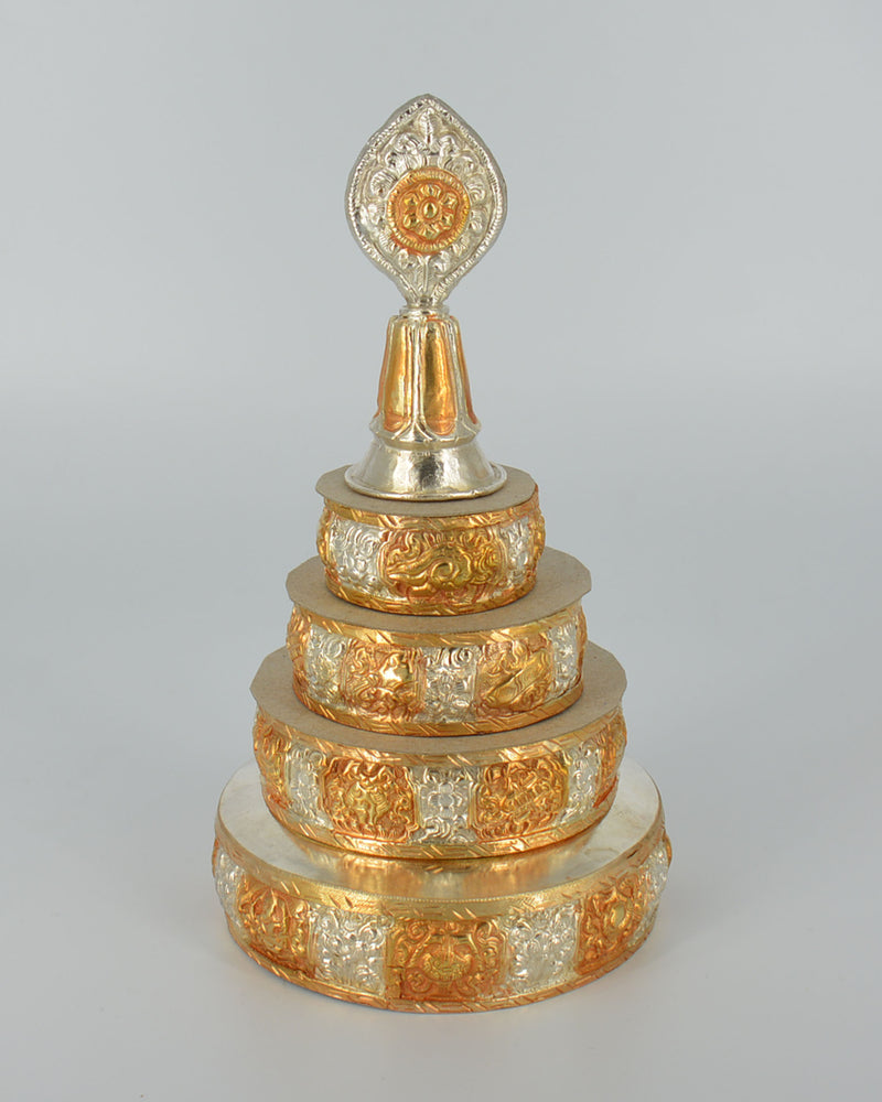 4" Gold & Silver Plated Mandala