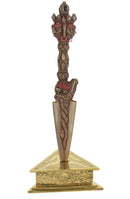 10" Vintage Oxidized Copper Phurba Set