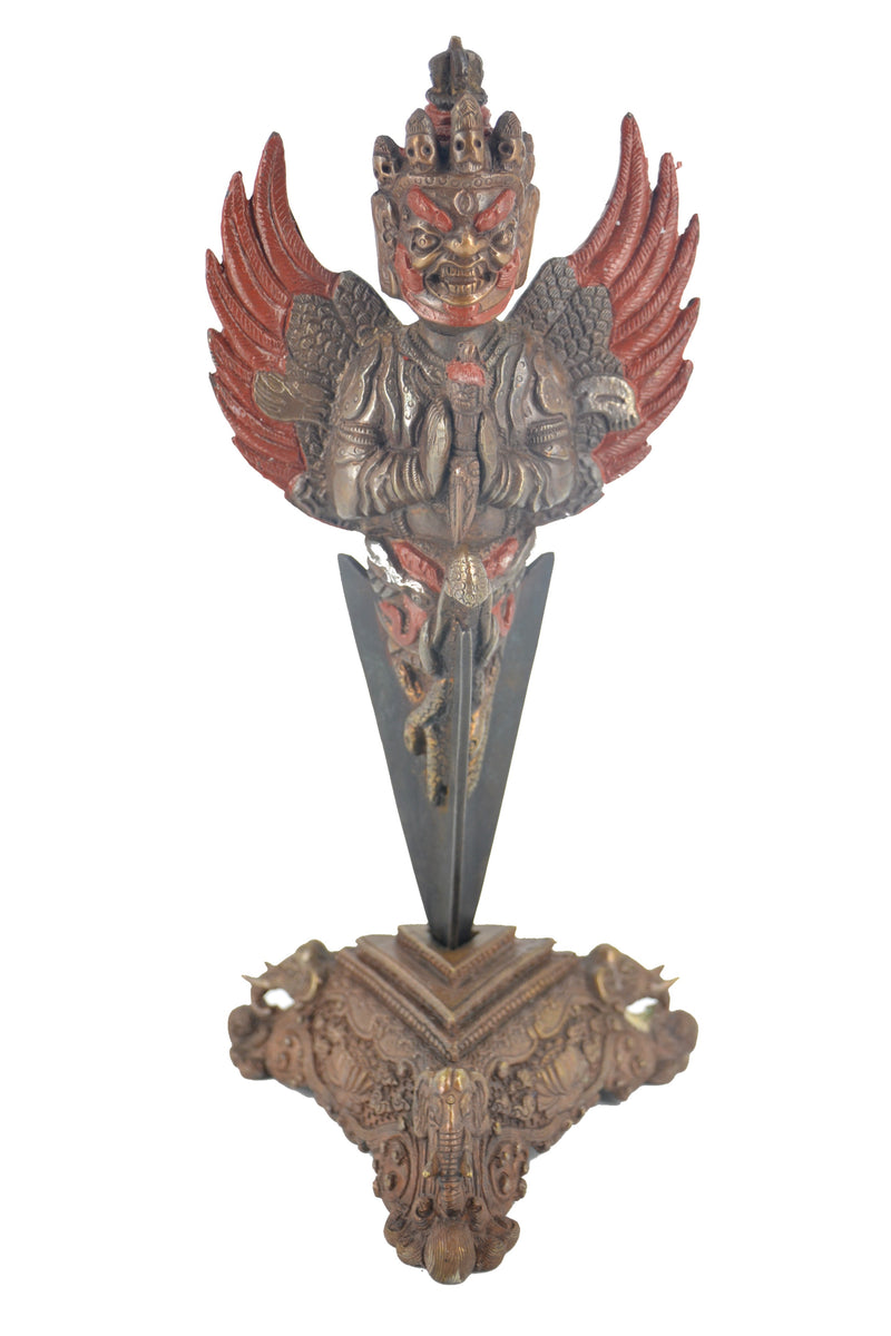 9" Vintage Garuda Phurba