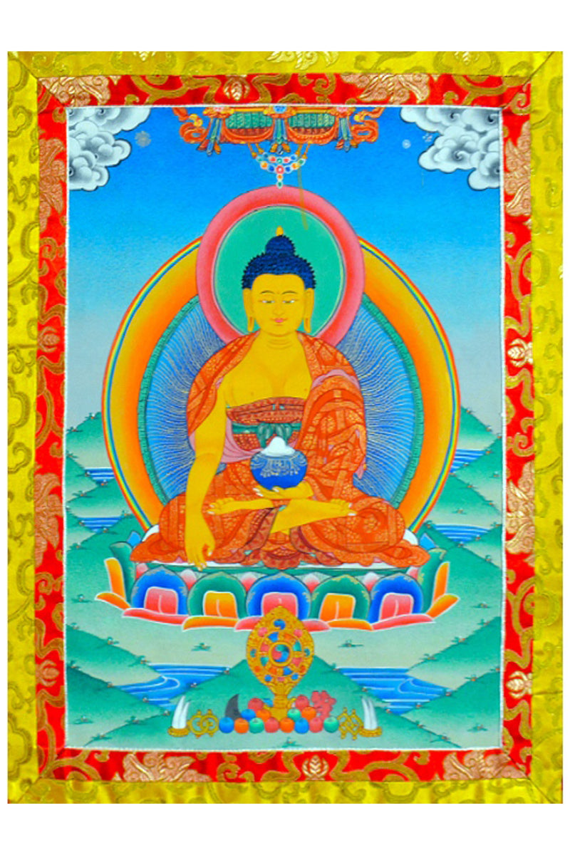 Hand Painted Shakyamuni Buddha Thangka