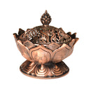 4” Copper Tibetan 8 Auspicious Symbol Incense Burner