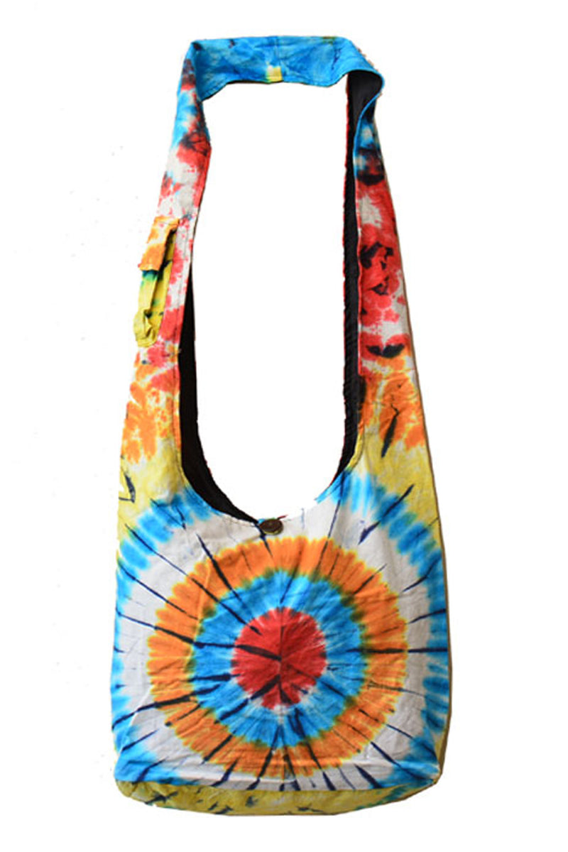 Sun & Moon Design Tie Dye Cotton Bag