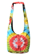Cross Sign Tie Dye Cotton Bag