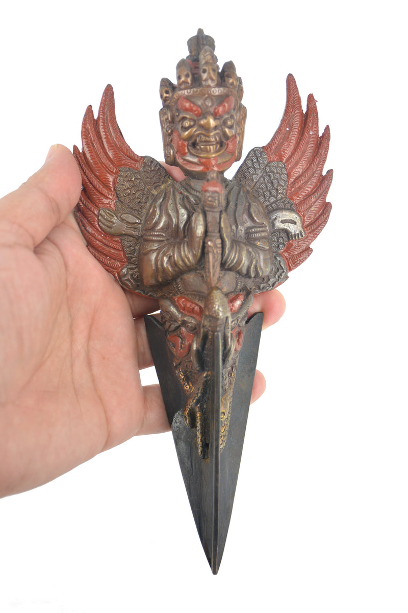 9" Vintage Garuda Phurba