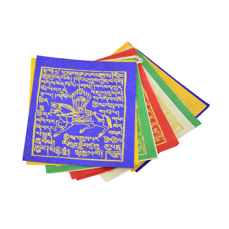Paper Lungta/Windhorse Prayer Flags (set of 10)