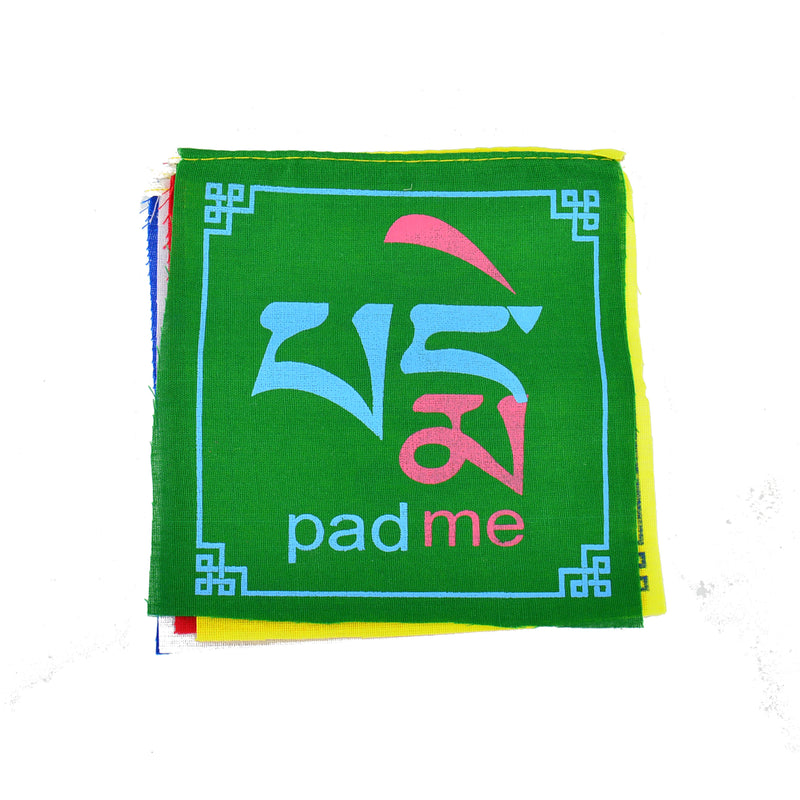 Om Mani Padme Hum Prayer Flags (set of 5)