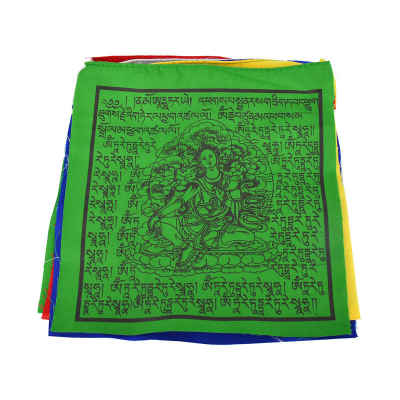 Traditional Mixed Prayer Flags (set of 10)