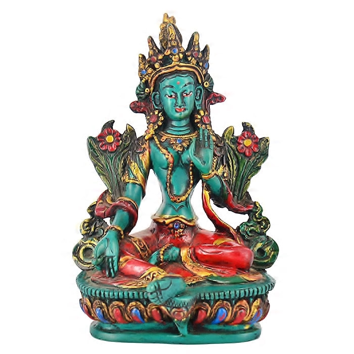 6” Green Tara Statue