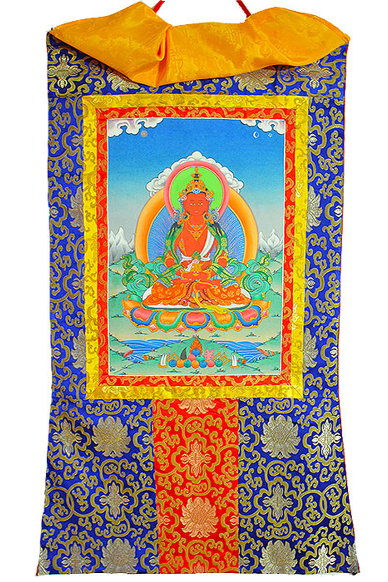 Hand Painted Aparimita Buddha Thangka