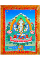 Hand Painted Chengreshi Thangka