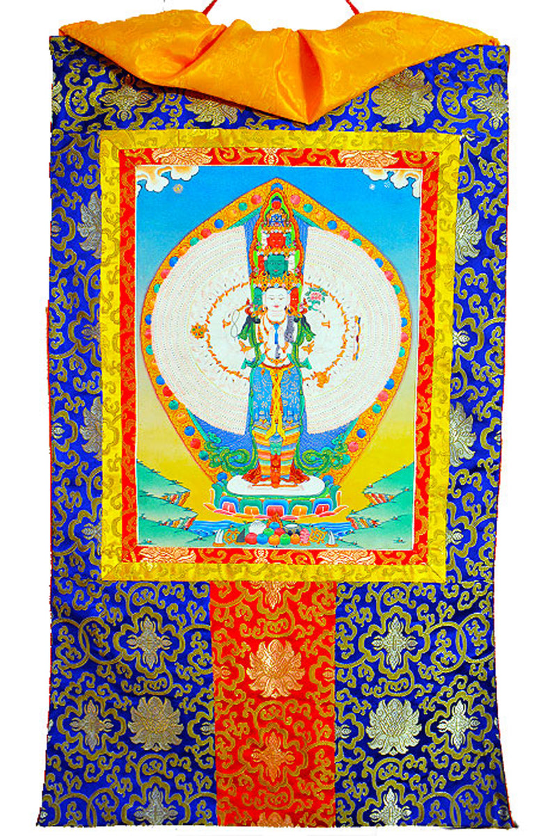 Hand Painted Avalokiteshvara Thangka