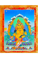 Hand Painted Zambala/ Kuber Thangka